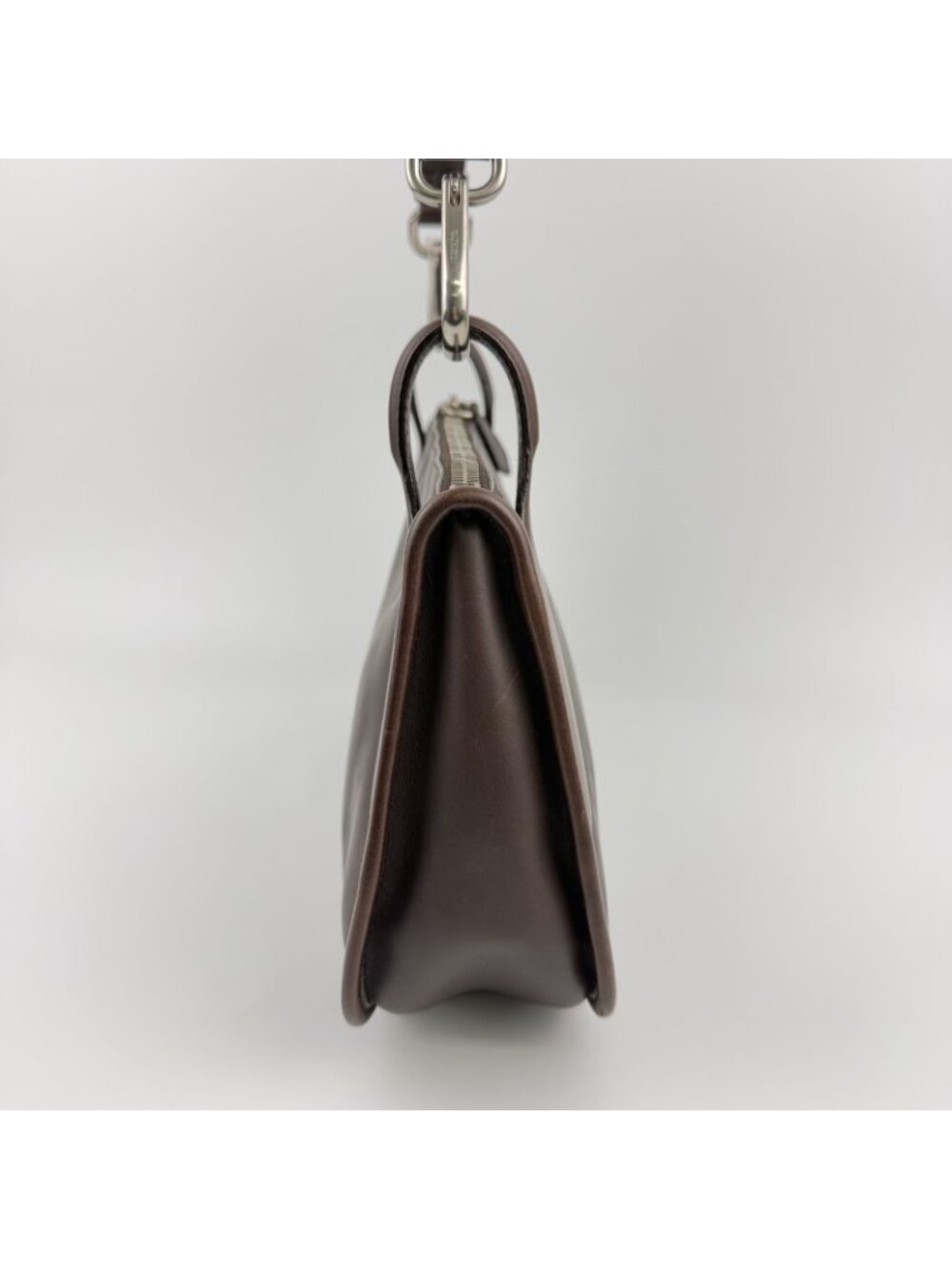 Prada Shoulder Bag Brown Leather Vintage - Picture 4 of 15